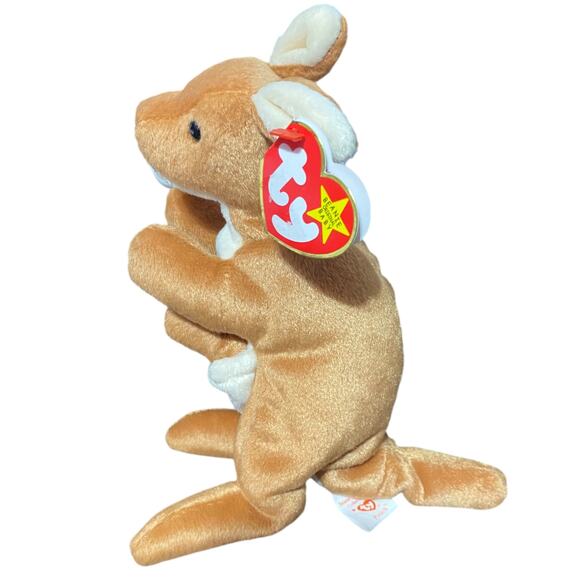 Vintage 1996 Ty Beanie baby Kangaroo with baby named Pouch - Picture 4 of 15